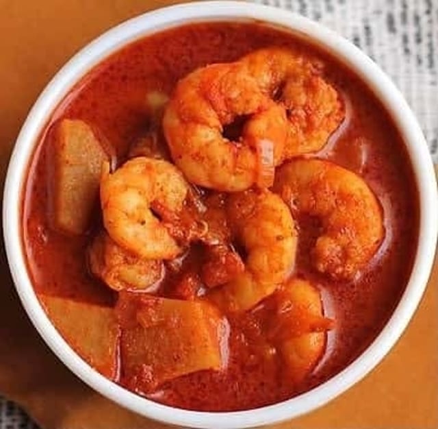 Shrimp Vindaloo.